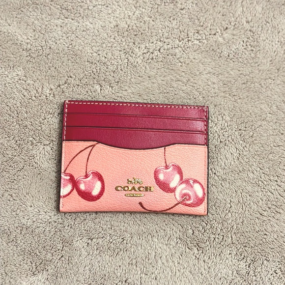 Coach Accessories - COACH Cherry Slim ID Wallet 😍🍒